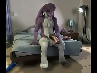 Furry teen twink indulges in self-pleasure, showcasing his youthful charm and sensual exploration.